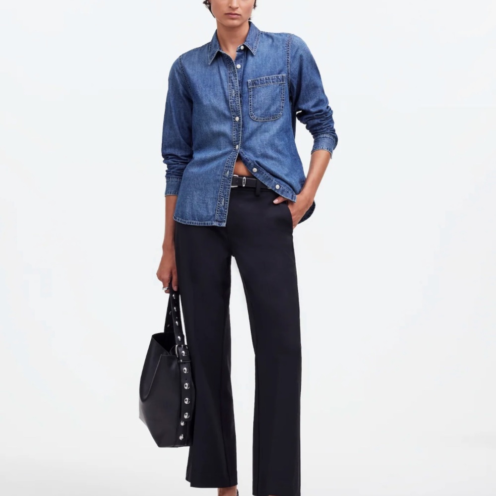 Madewell Black Flare Pants Professional Wear